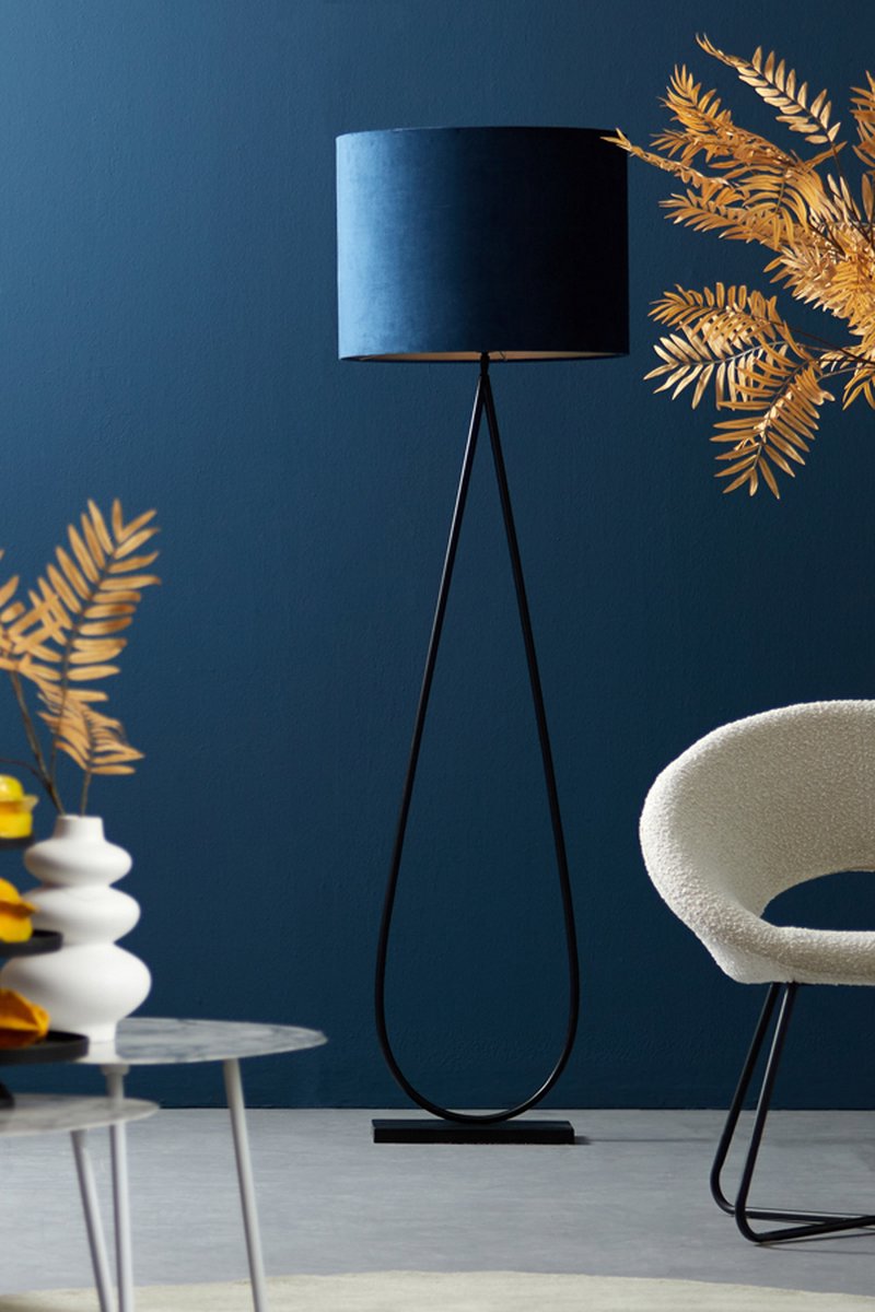 Light&living Vloerlamp 35x17x137 Cm Tamsu Mat - Zwart