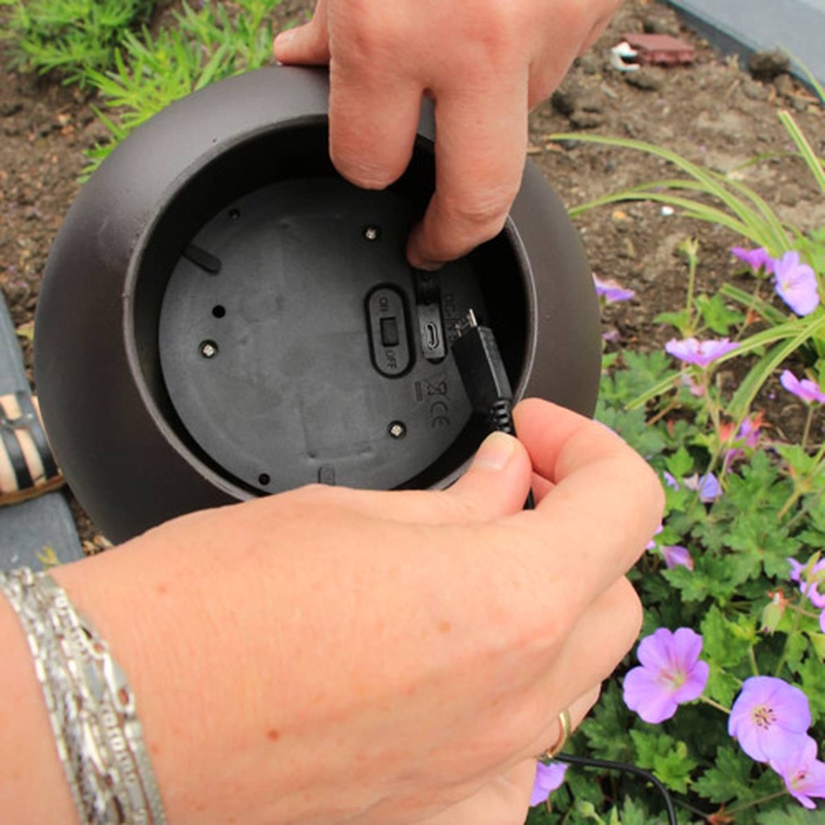 Luxform Batterij/usb Tafellamp Chelsea - Bruin