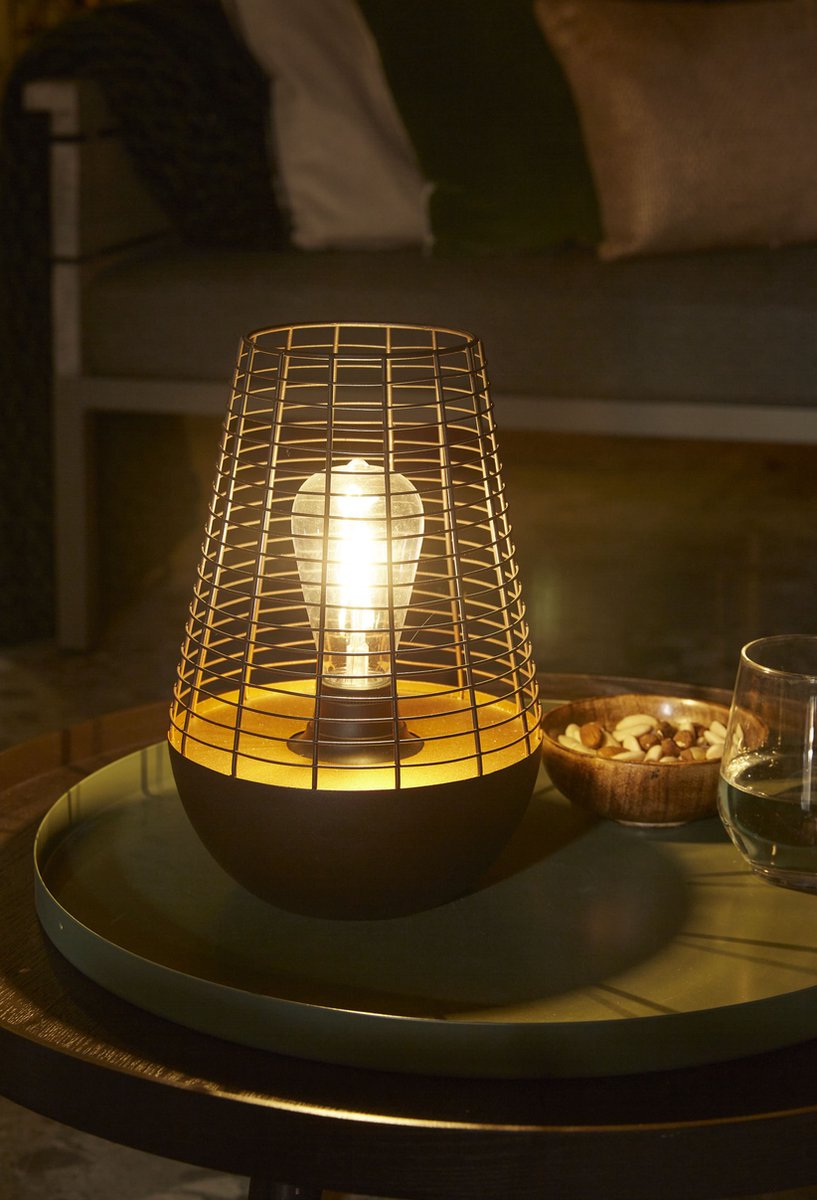 Luxform Batterij/usb Tafellamp Chelsea - Bruin