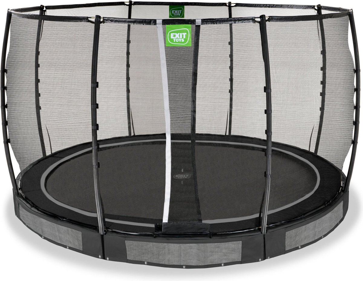 EXIT Toys Exit Allure Premium Inground Trampoline ø366cm - - Zwart