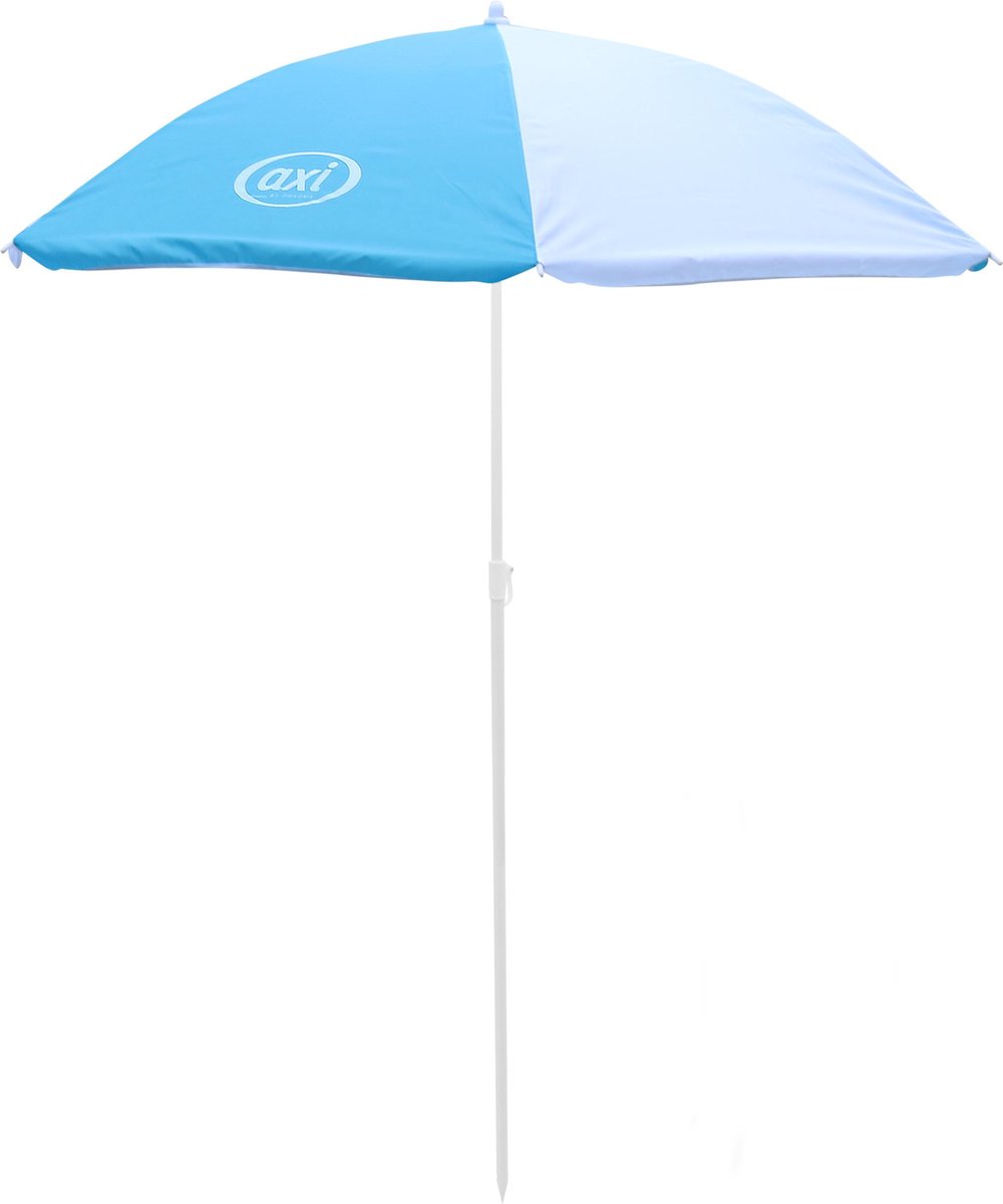 axi Nick Picknicktafel / Zandtafel / Watertafel Voor Kinderen In Bruin/ Met Parasol In Blauw/ Multifunctionele - Wit