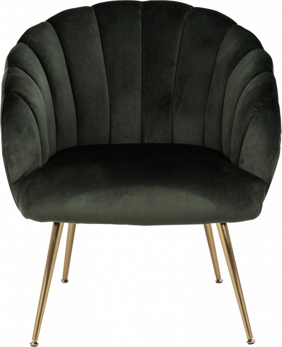 Dano Fauteuil Lounge Fauteuil, Messing. - Groen
