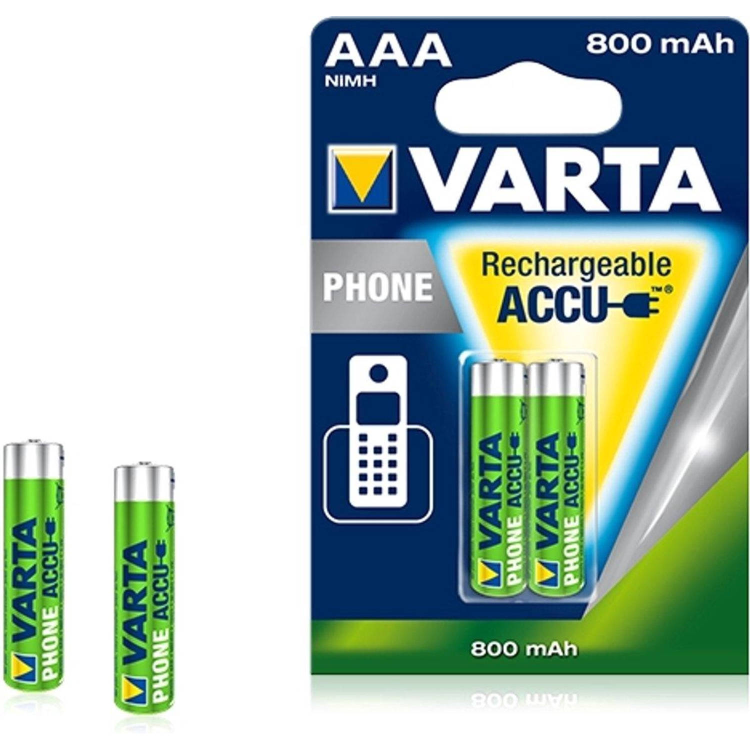 Varta Aaa Oplaadbare Batterijen - 800mah - 2 Stuks