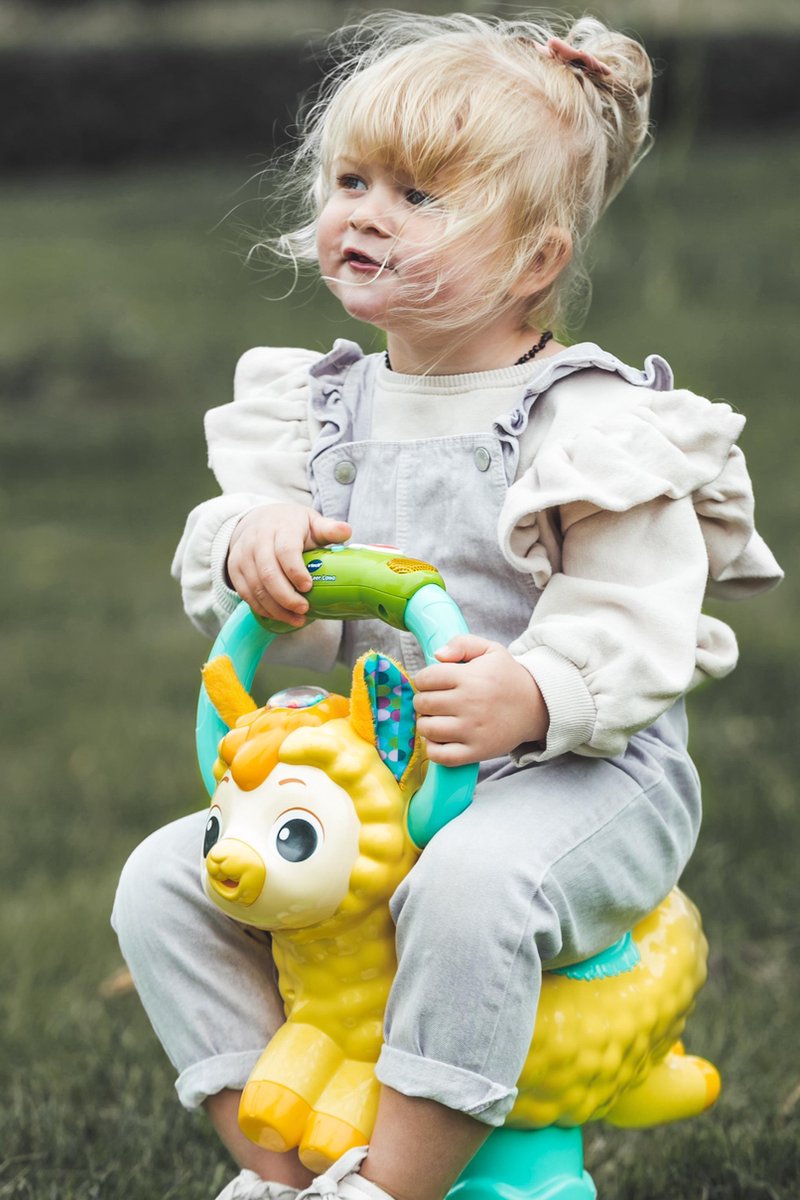Vtech Hobbelfiguur Stuiter & Leer Lama Junior 52 Cm/groen - Beige