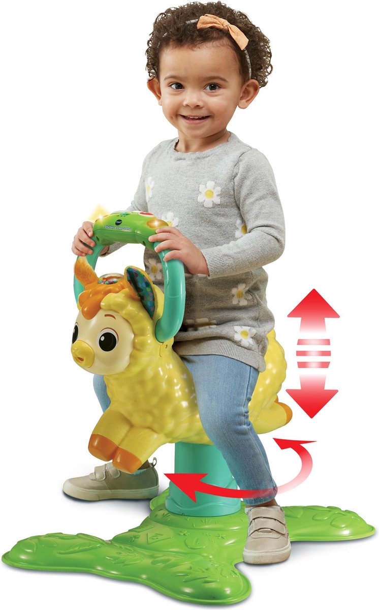 Vtech Hobbelfiguur Stuiter & Leer Lama Junior 52 Cm/groen - Beige