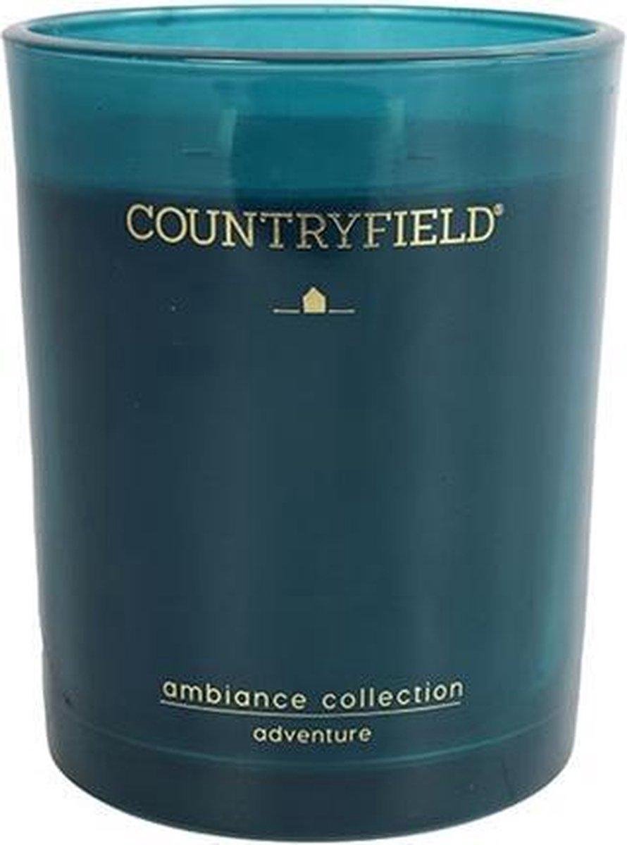 Countryfield Geurkaars Medium Adventure - 9 Cm / ø 10 Cm - Blauw