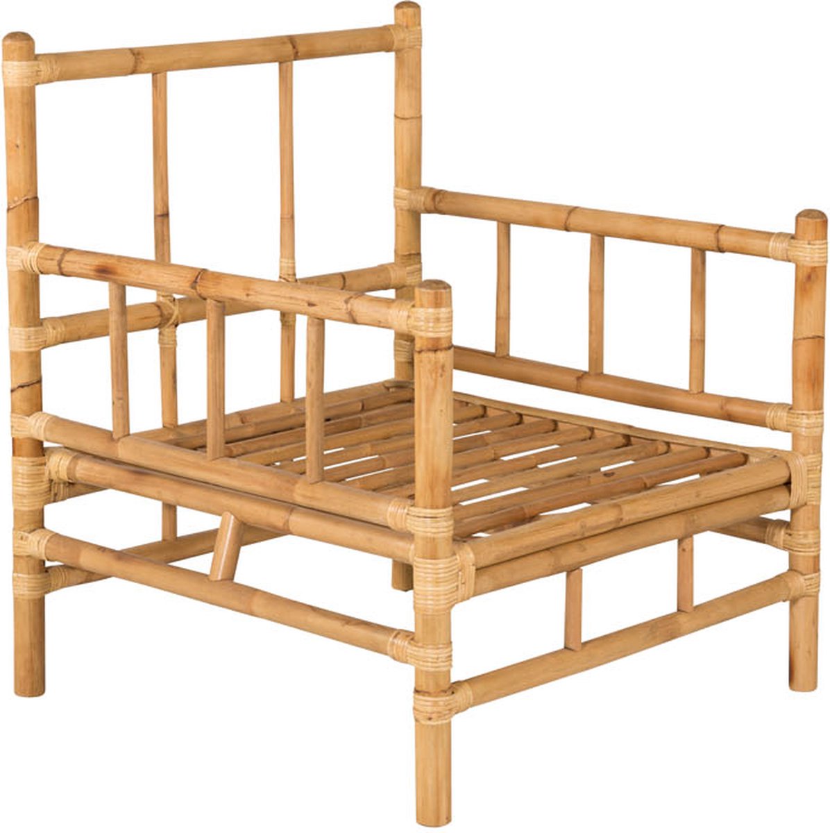 Cane Leunstoel Tuin Licht, Natuur. - Grijs