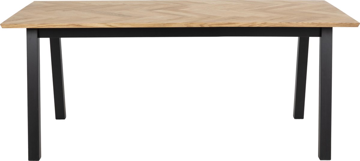 Brips Eetkamertafel Eikenfineer. - Bruin
