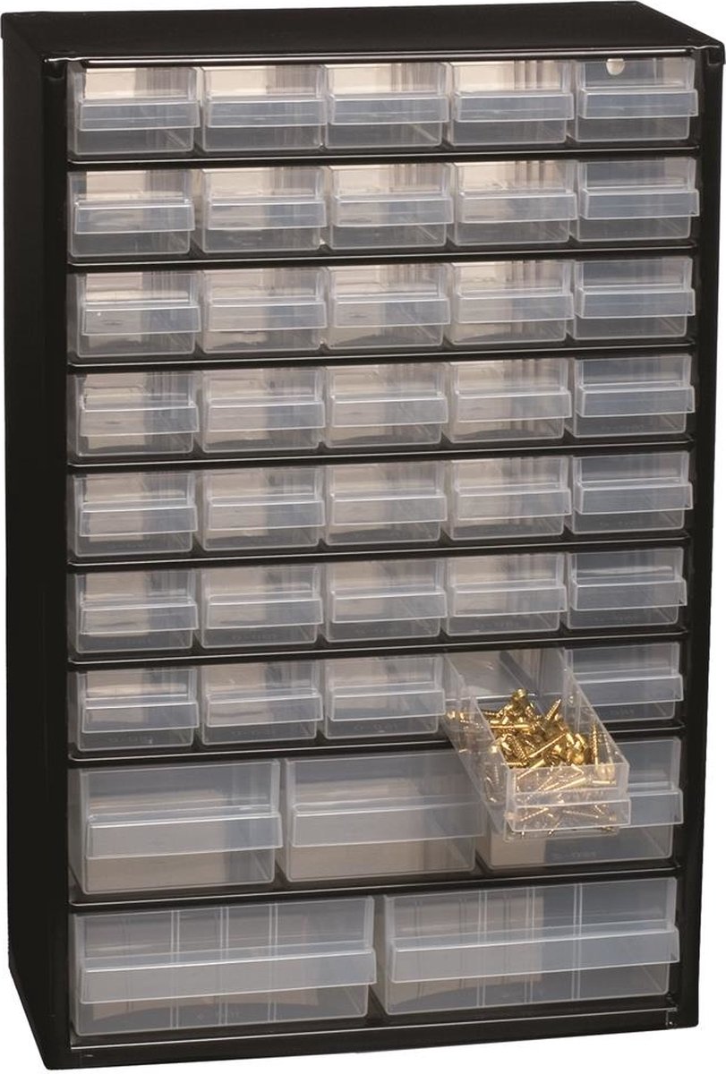 Raaco Ladekast Diy Staal Met 40 Laden - Zwart