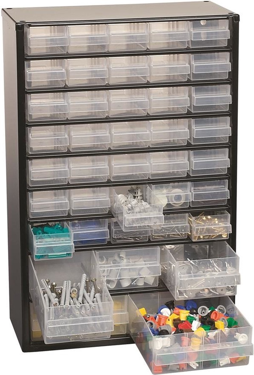 Raaco Ladekast Diy Staal Met 40 Laden - Zwart