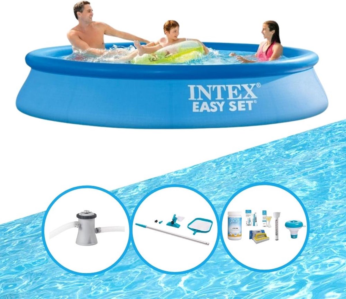 Intex Zwembad Easy Set - Zwembadset - 305x61 Cm - Blauw