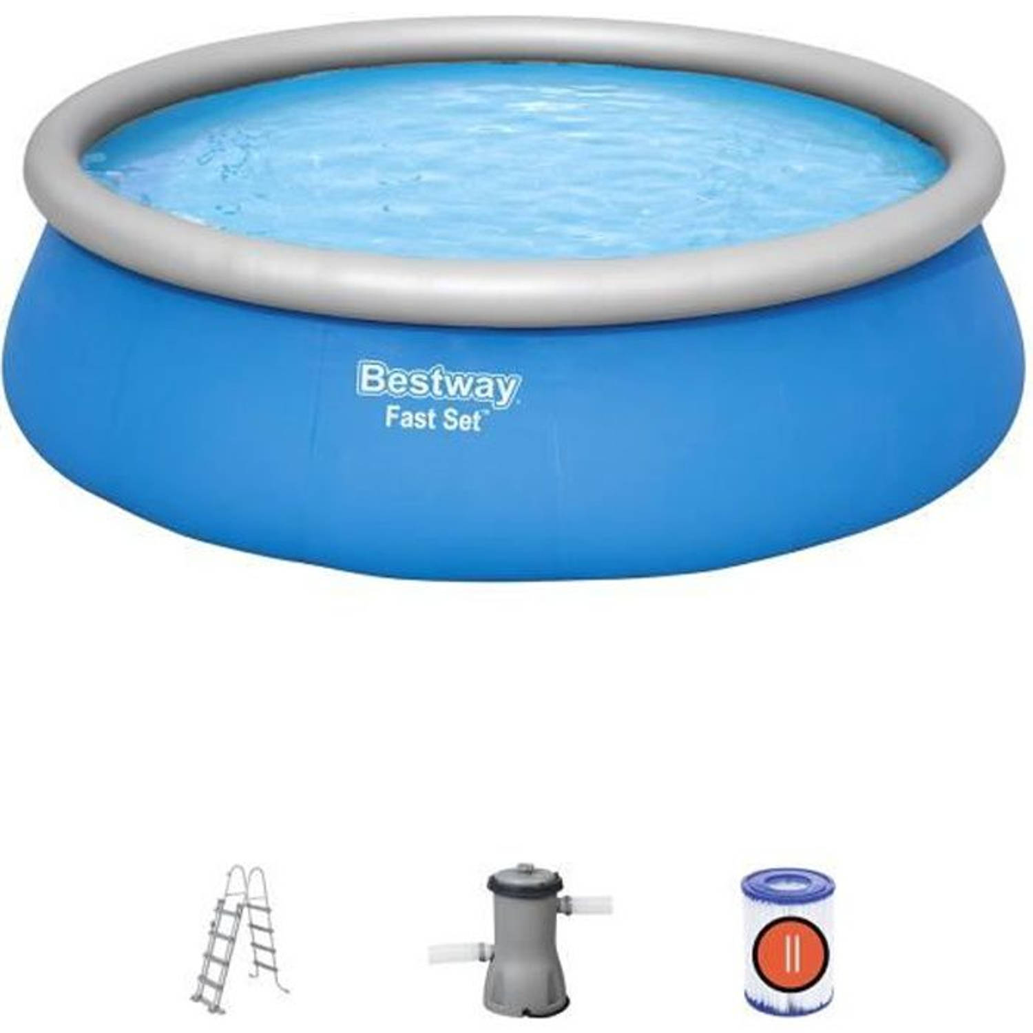 Bestway Fast Set Bovengronds Zwembad - 457 X 122 Cm - Azul