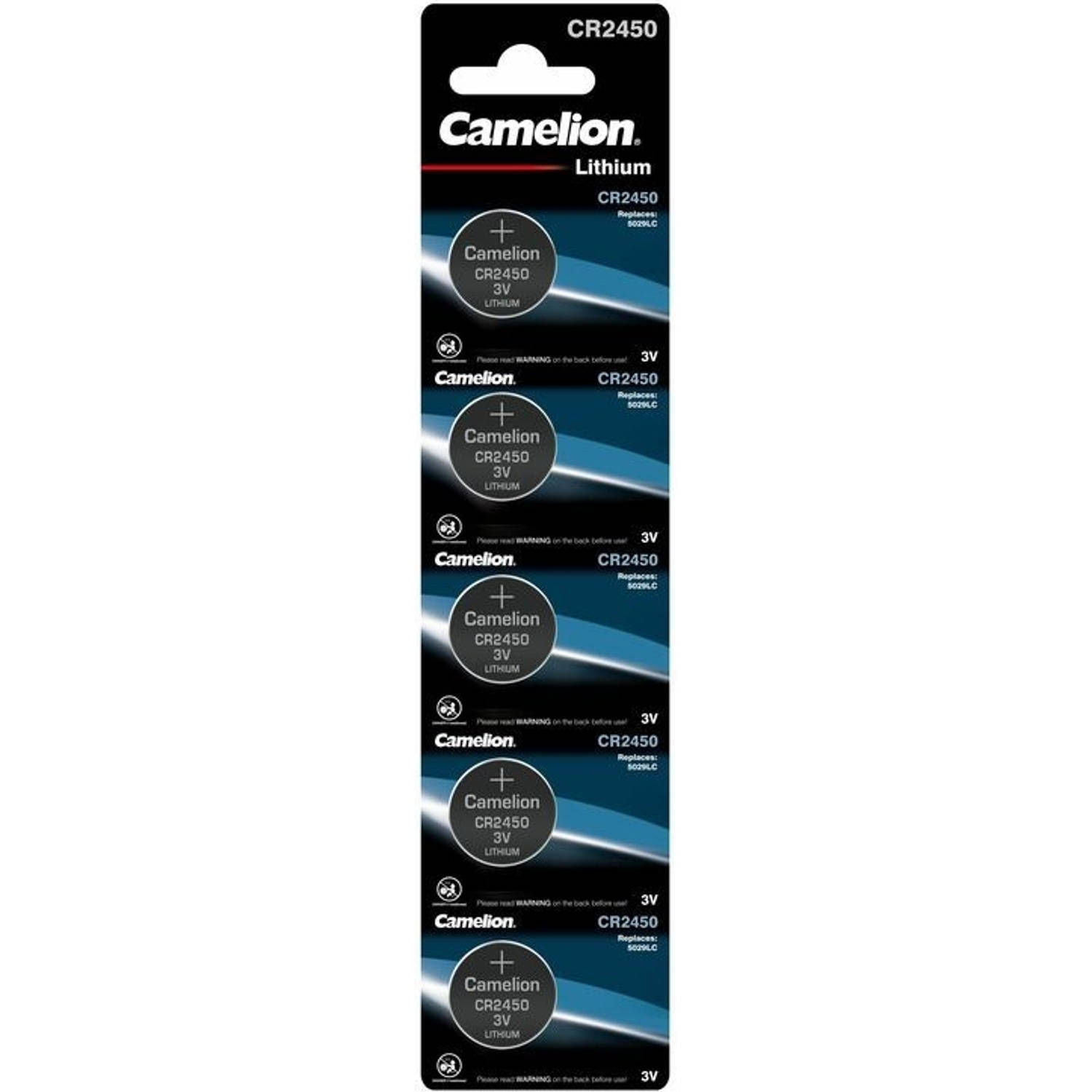 Camelion Cr2450 Lithium Knoopcel Blister 5