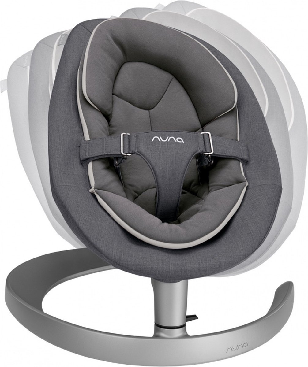 Nuna Wipstoel Leaf Grow Granite Incl. Speelbeugel - Grijs