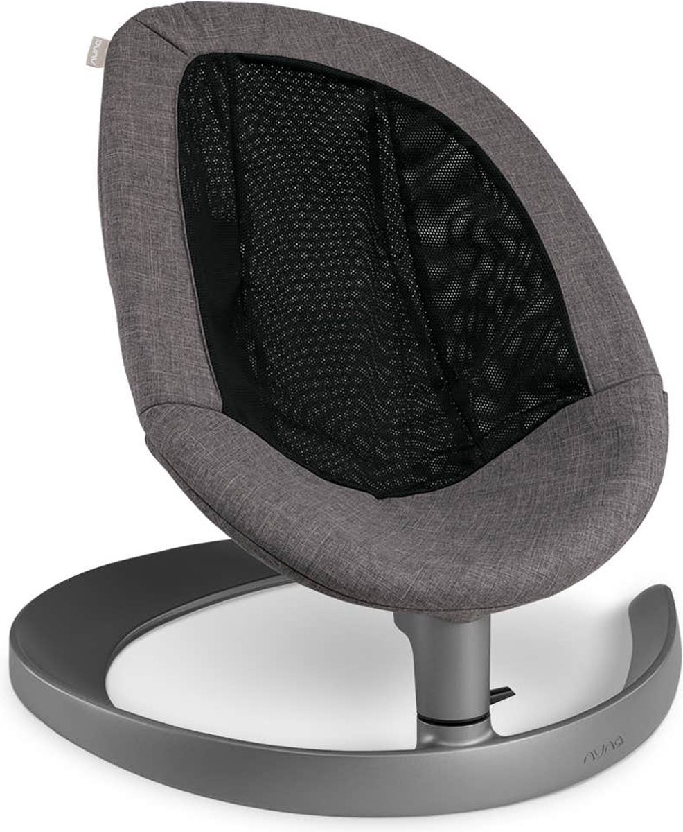 Nuna Wipstoel Leaf Grow Charcoal Incl. Speelbeugel - Grijs