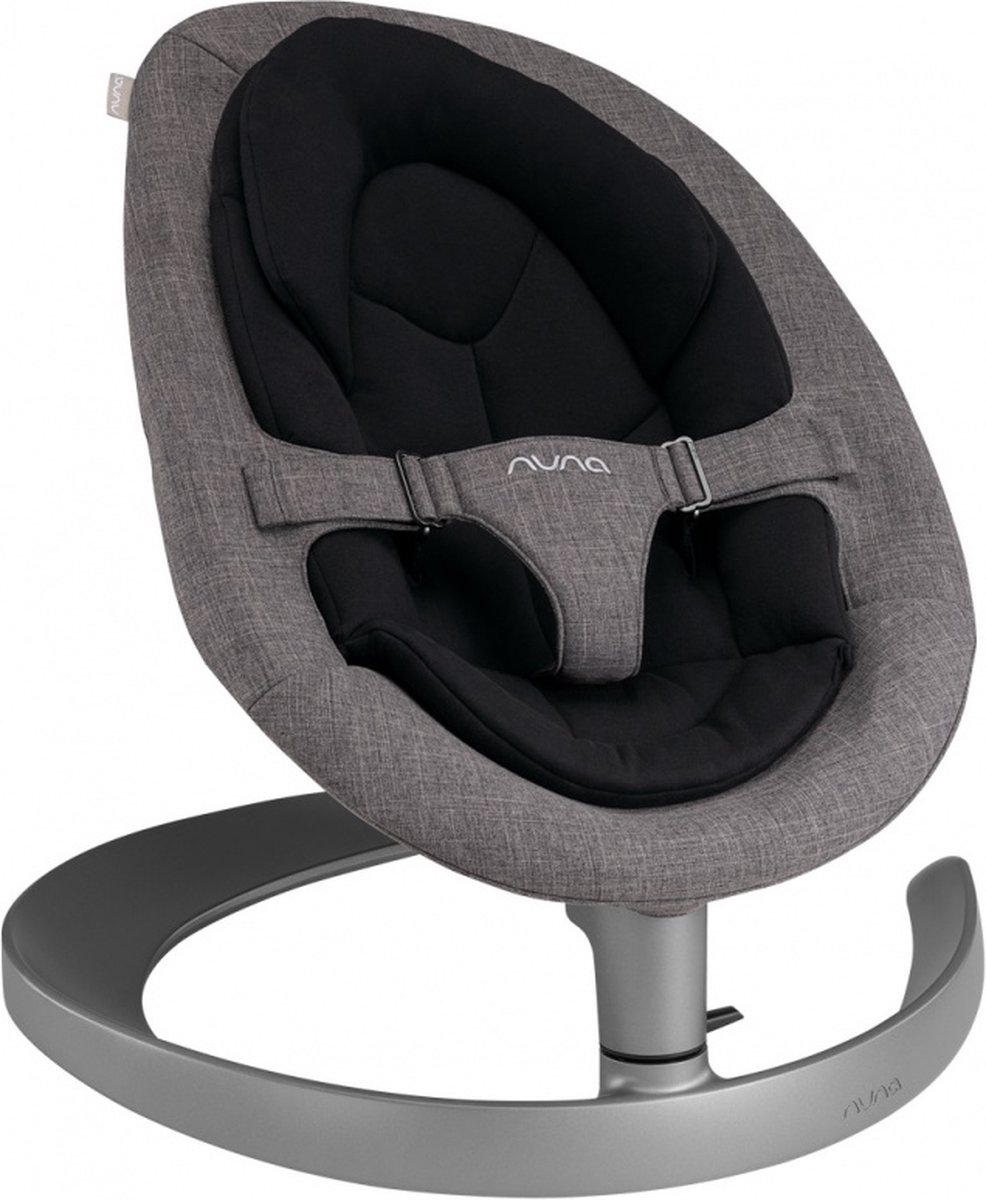 Nuna Wipstoel Leaf Grow Charcoal Incl. Speelbeugel - Grijs