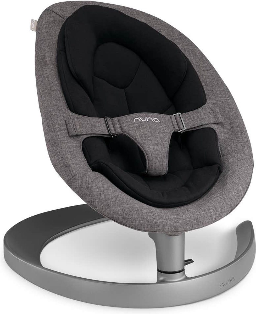 Nuna Wipstoel Leaf Grow Charcoal Incl. Speelbeugel - Grijs