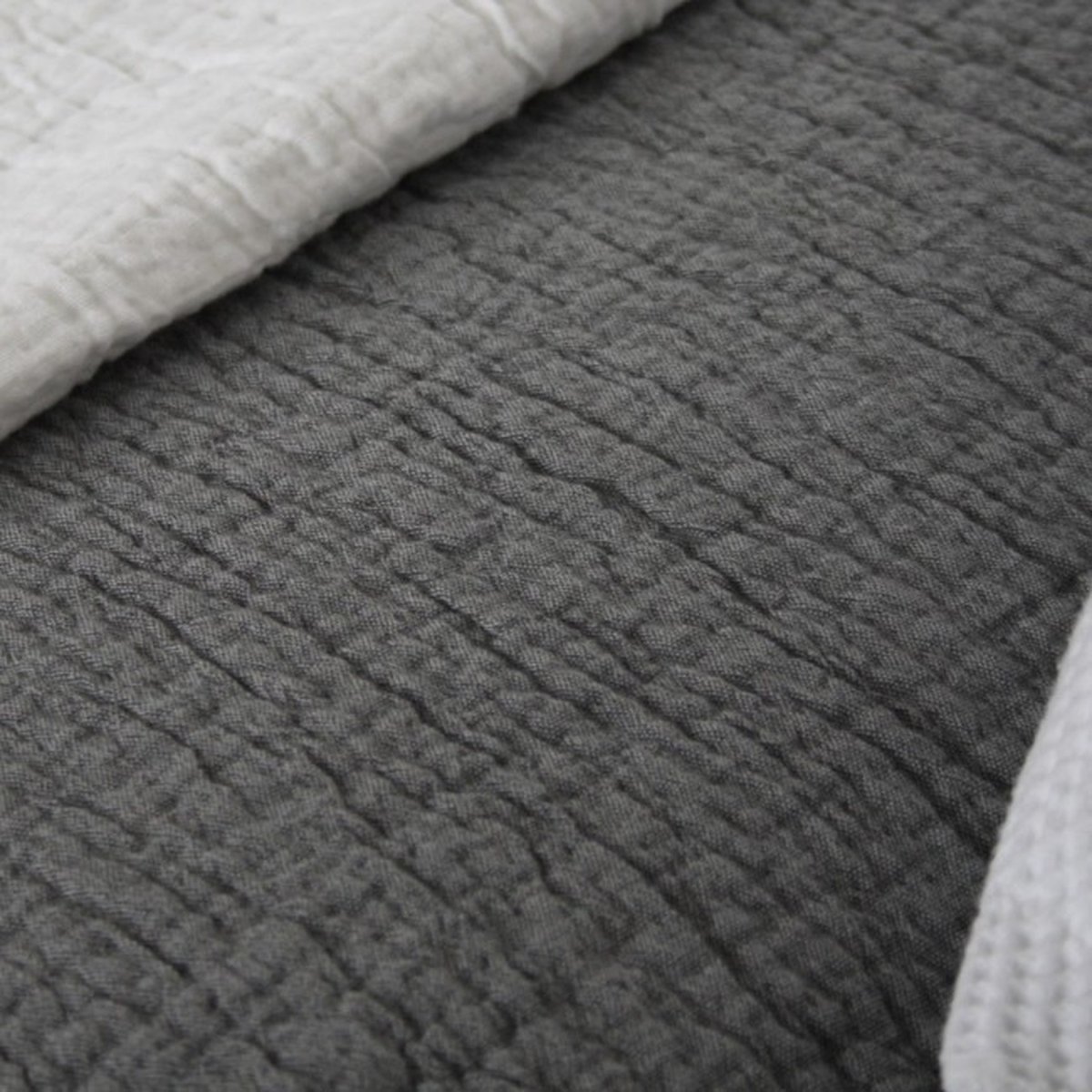 Town & Country Sprei Denver Antraciet-1-persoons (180 X 260 Cm) - Grijs