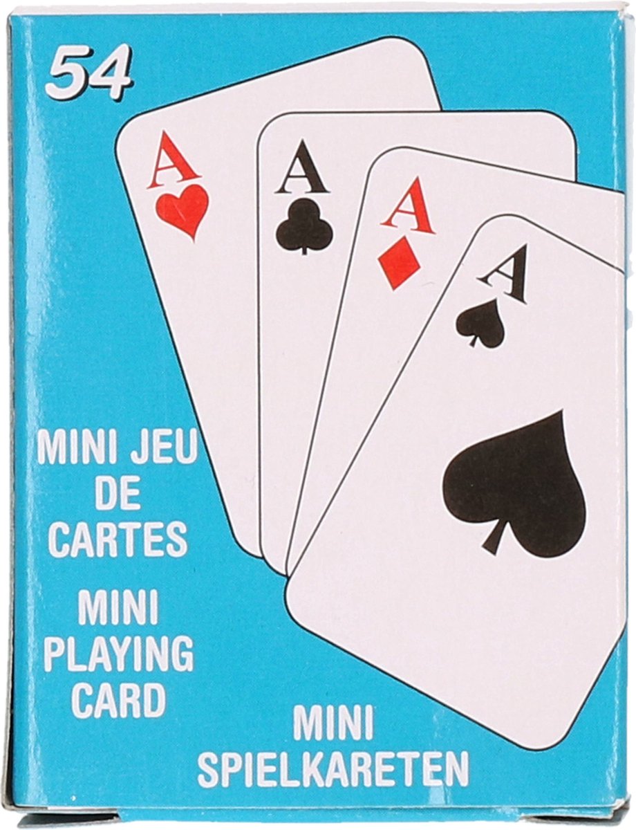 Mini Basic Speelkaarten 5.5 X 4 Cm In Doosje - Kaartspel