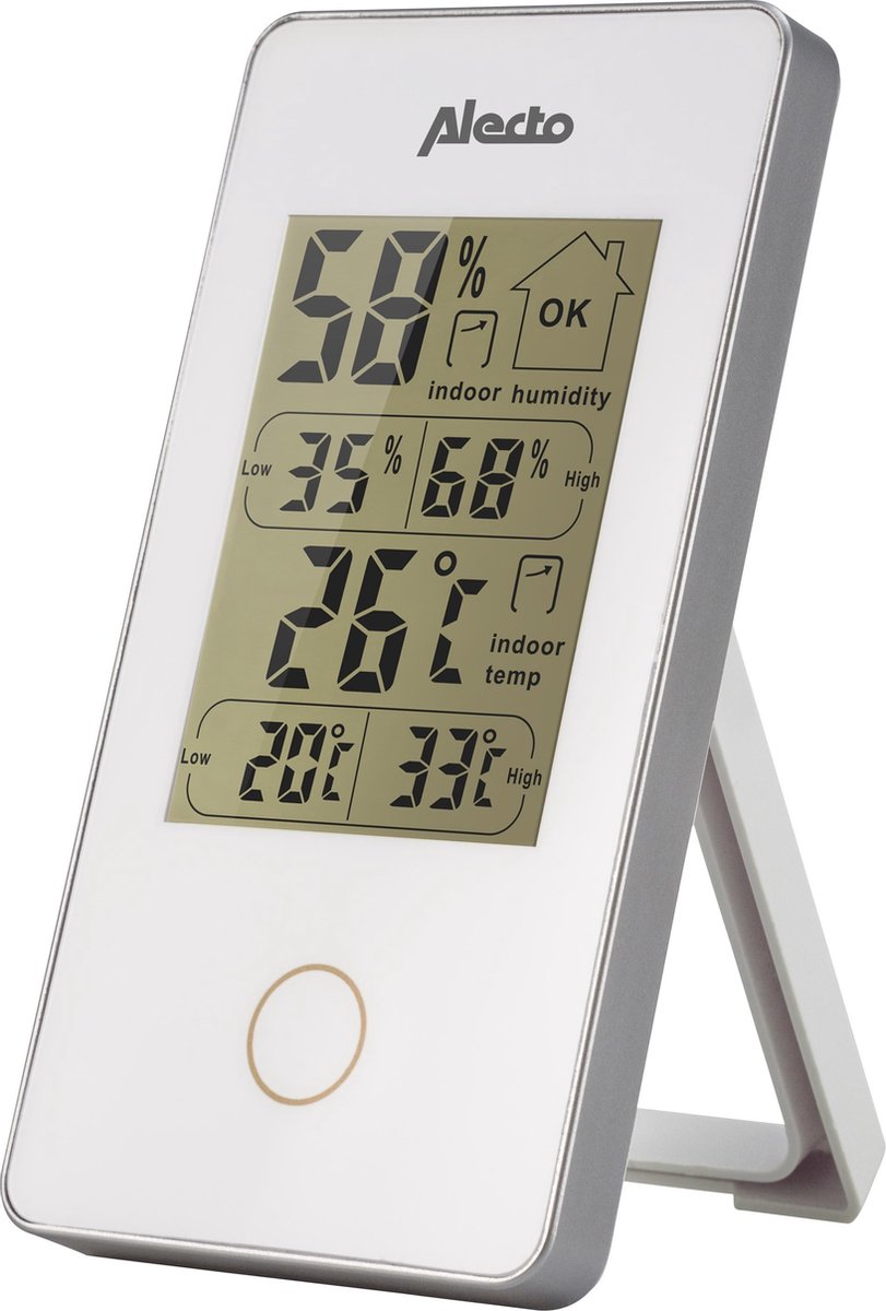 Alecto Digitale Binnenthermometer Ws-75 - Wit