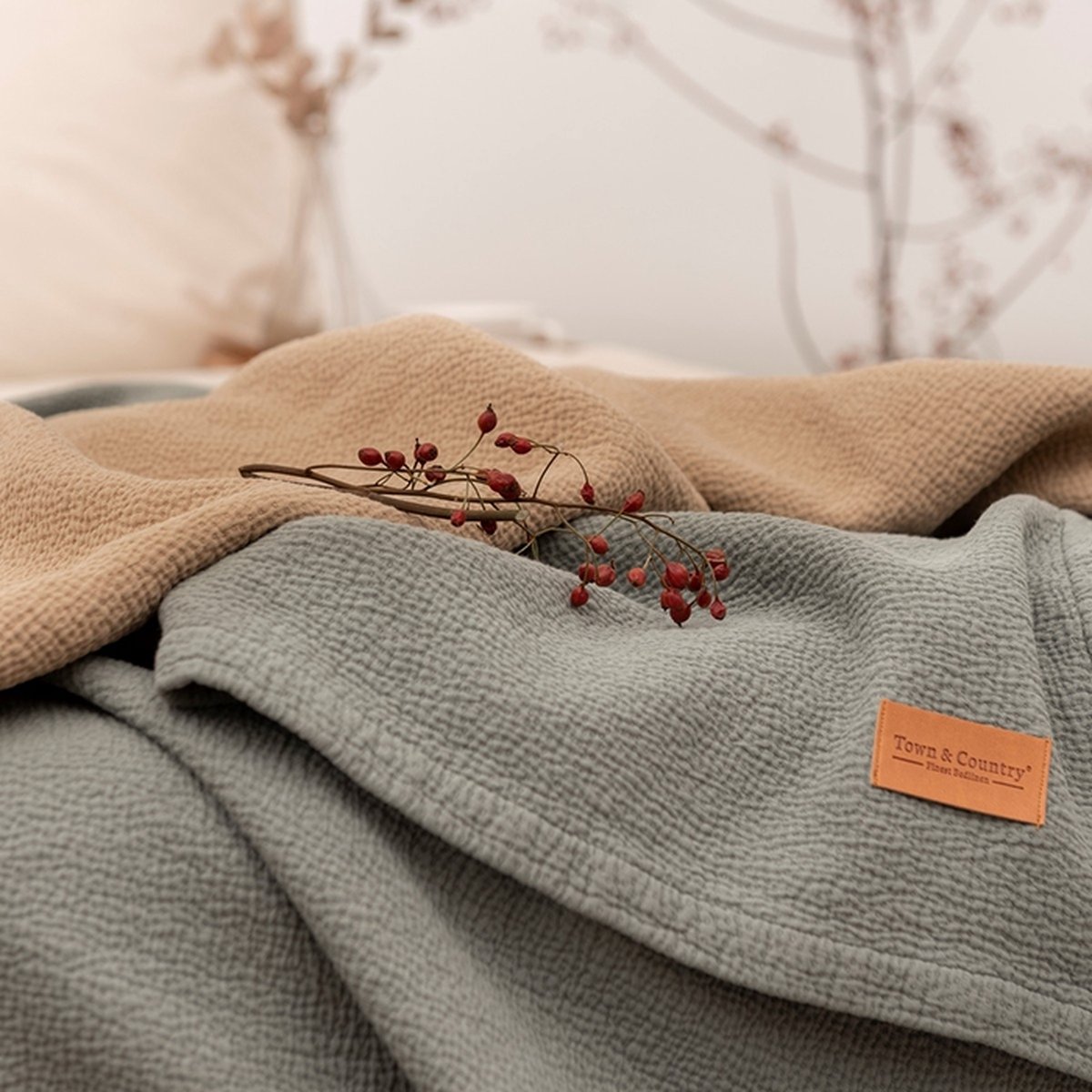 Town & Country Sprei Hunter-lits-jumeaux (260 X 260 Cm) - Groen