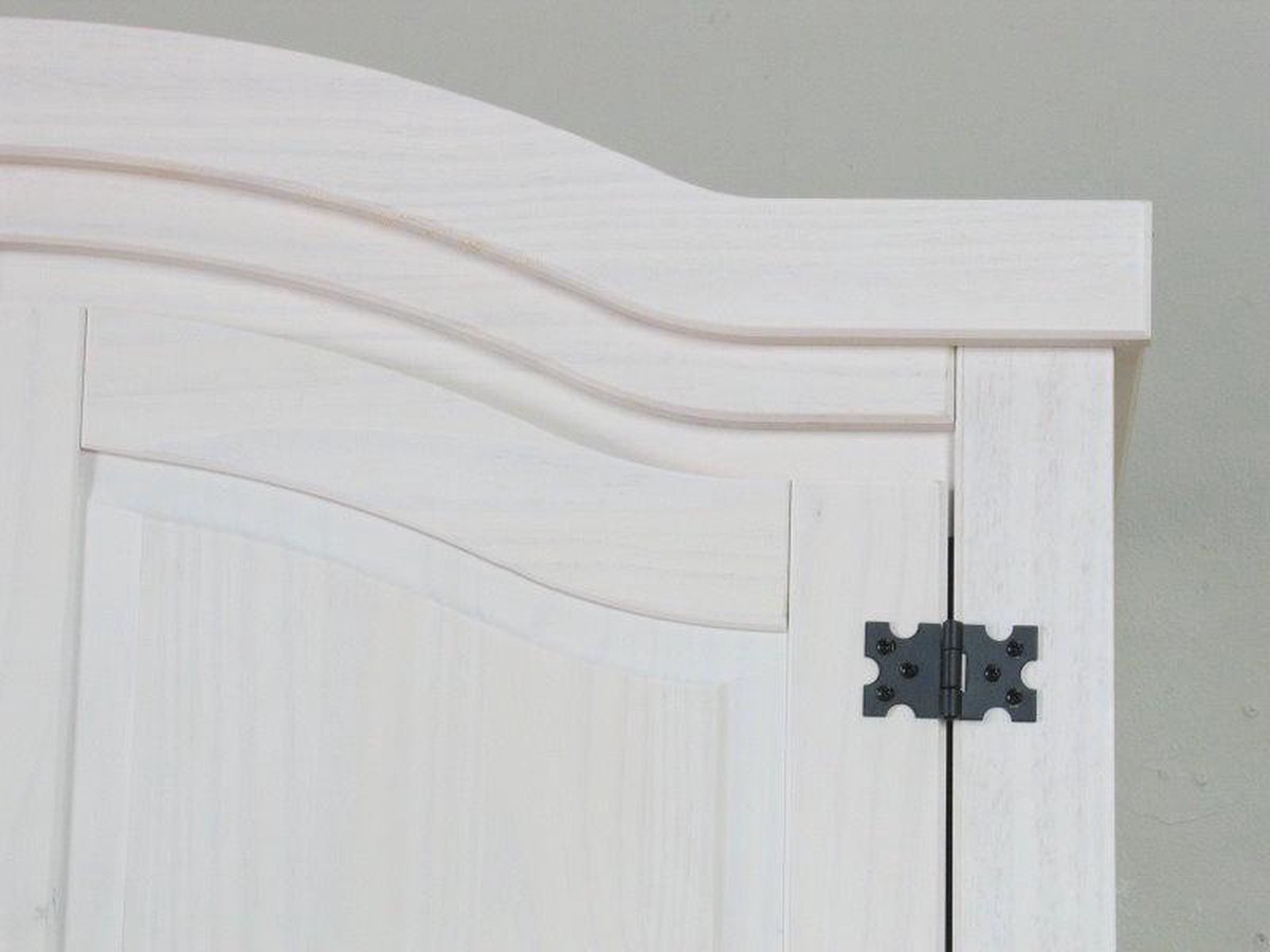 New Mexico 3-deurs Kledingkast Met Spiegel. - Wit