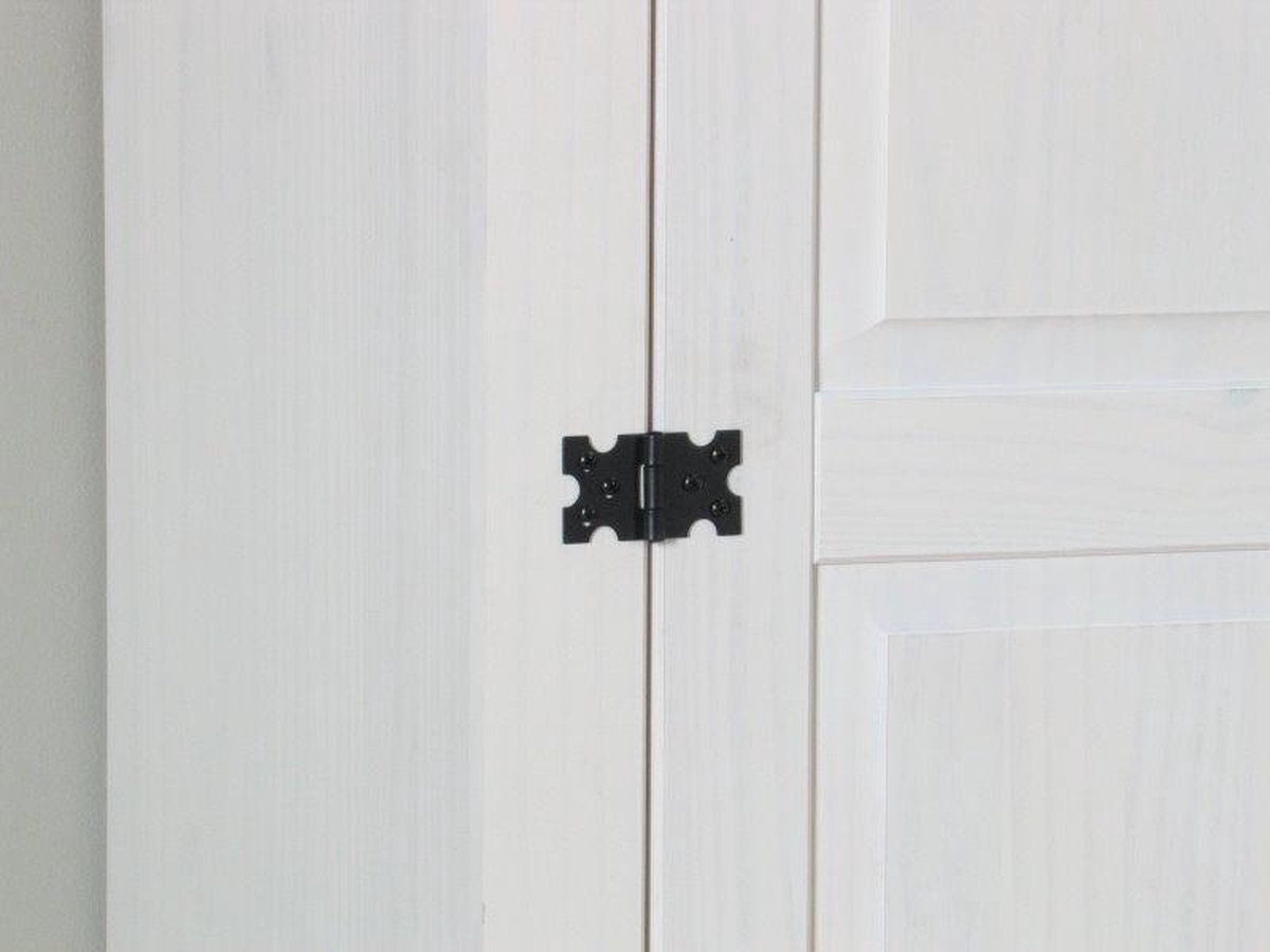 New Mexico 3-deurs Kledingkast Met Spiegel. - Wit