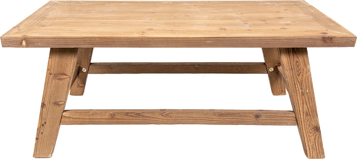 Clayre & Eef Salontafel 120*60*48 Cm Hout Tafel Coffee Table Tafel Coffee Table - Bruin