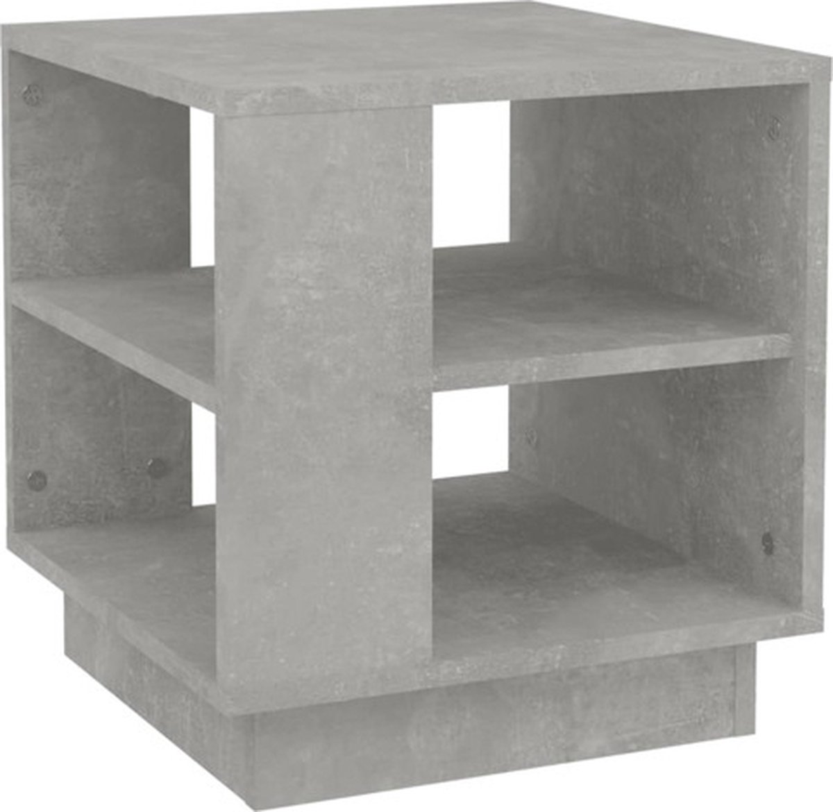 Vidaxl Salontafel 40x40x43 Cm Bewerkt Hout Beton - Grijs