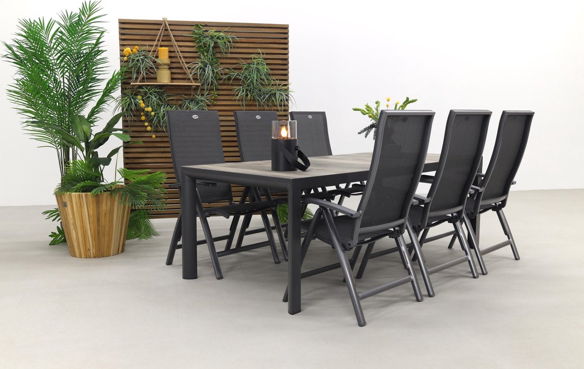 Hartman Valentino/kings Tuinset Antraciet - 220x100 Cm. - Grijs