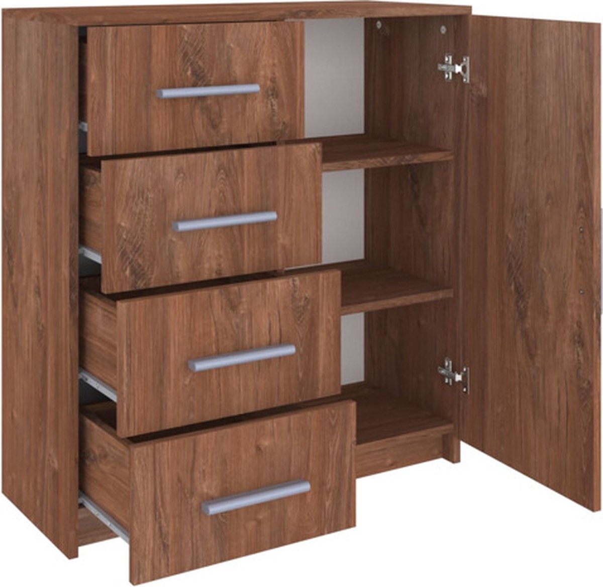 Vidaxl Dressoir 79x35x88 Spaanplaateikenkleurig - Bruin