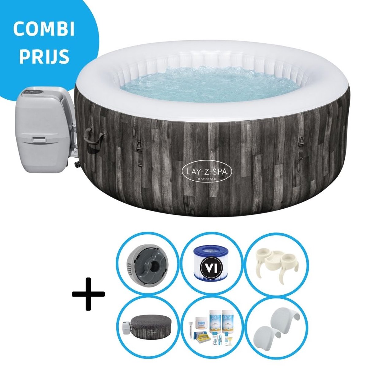 Bestway - Jacuzzi - Lay-z-spa - Bahama - Inclusief Accessoires