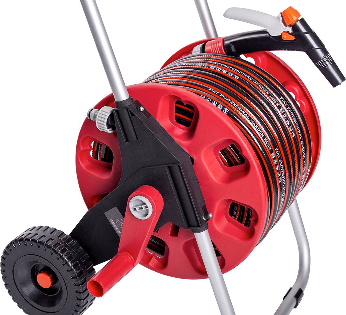 Fiat Professional - Uitrolbare Tuinslang - 30 Meter - Rood