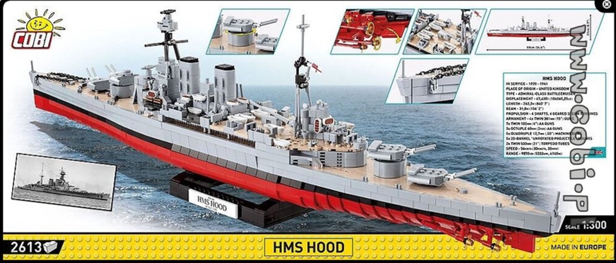 Cobi Historical Callection - Wwii Hms Hood