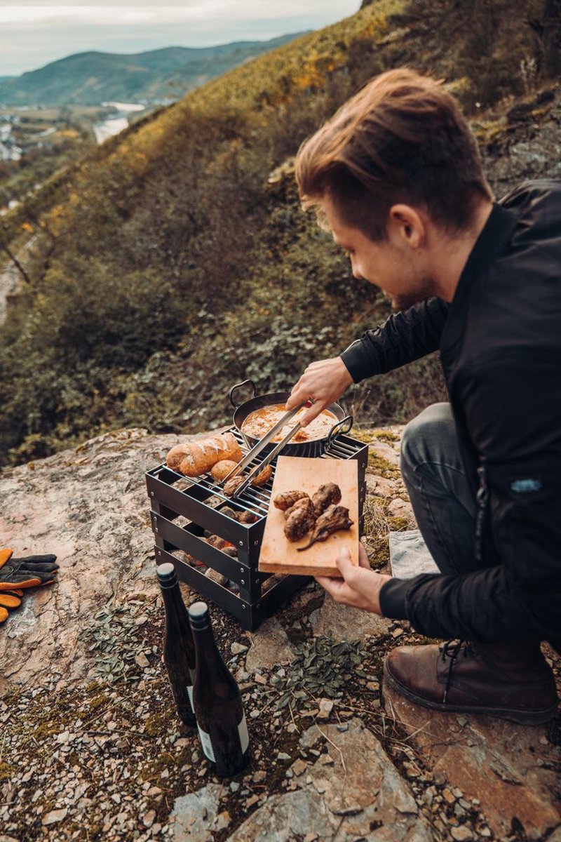 Vepa Bins Crate Vuurkorf Grillrooster - Silver