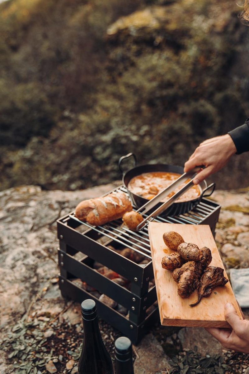 Vepa Bins Crate Vuurkorf Grillrooster - Silver