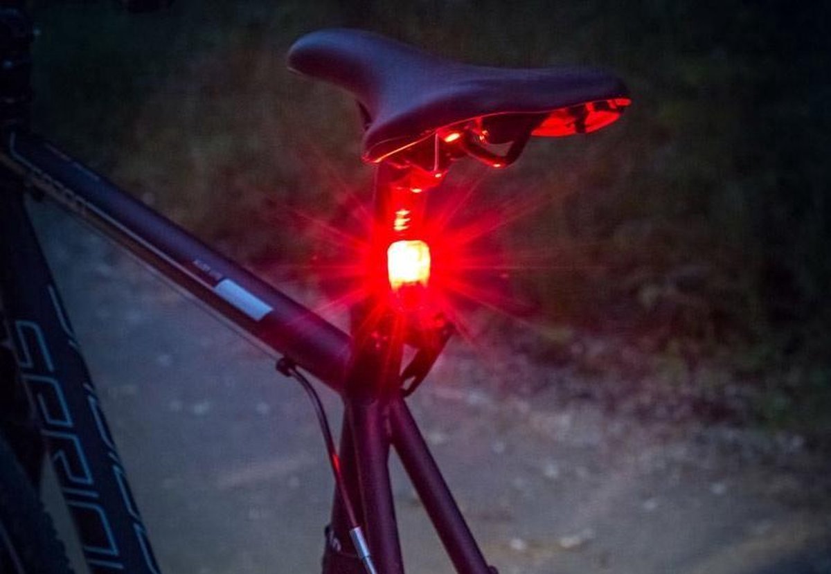 VDO Achterlicht Eco Light Red Rl Led Usb - Zwart