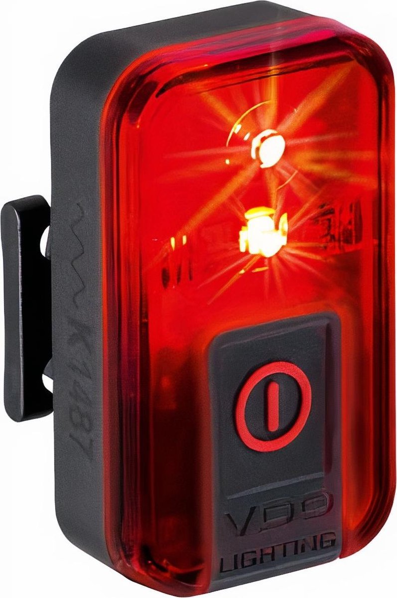 VDO Achterlicht Eco Light Red Rl Led Usb - Zwart