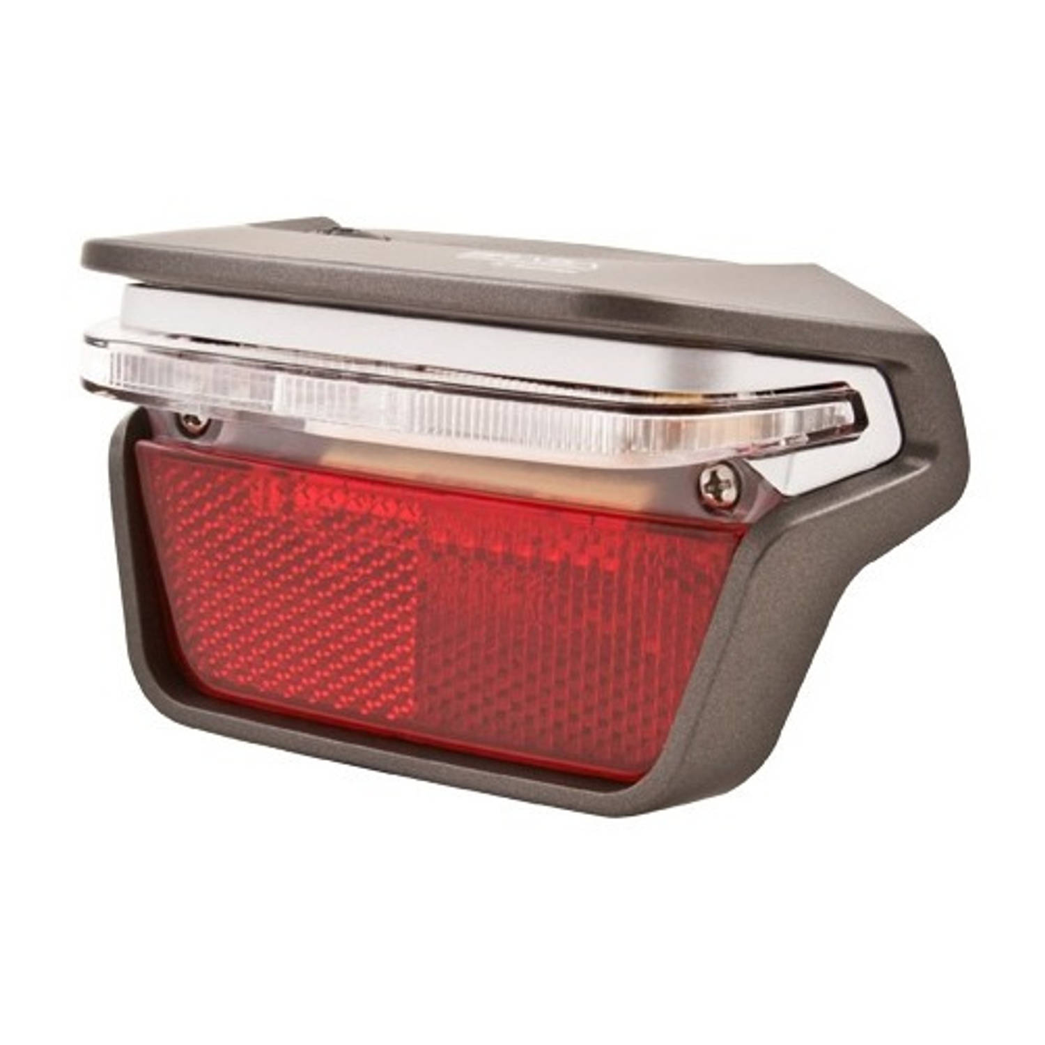 Spanninga Achterlicht Brasa Xds Dynamo Led 80 Mm Zilver/ - Rood