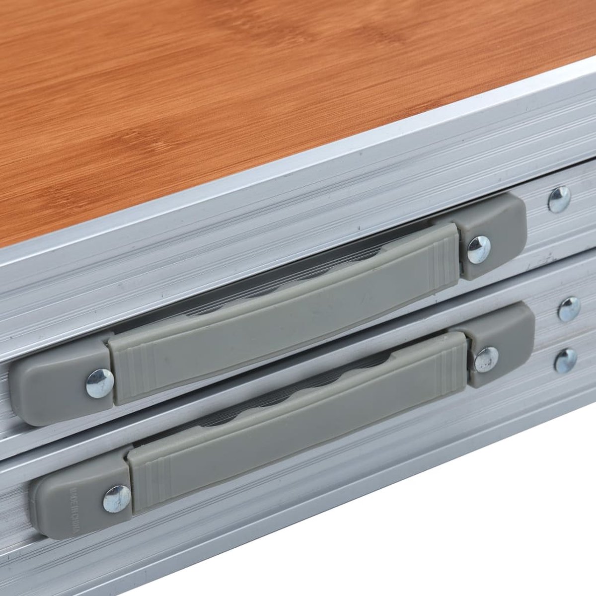 Vidaxl Campingtafel Inklapbaar 240x60 Cm Aluminium - Bruin