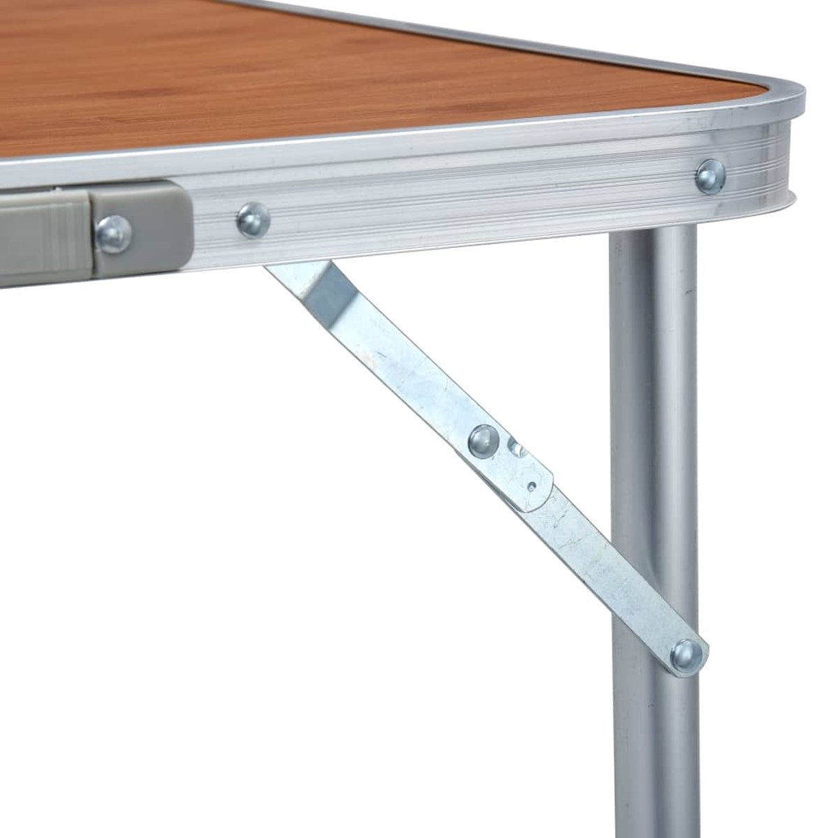 Vidaxl Campingtafel Inklapbaar 240x60 Cm Aluminium - Bruin