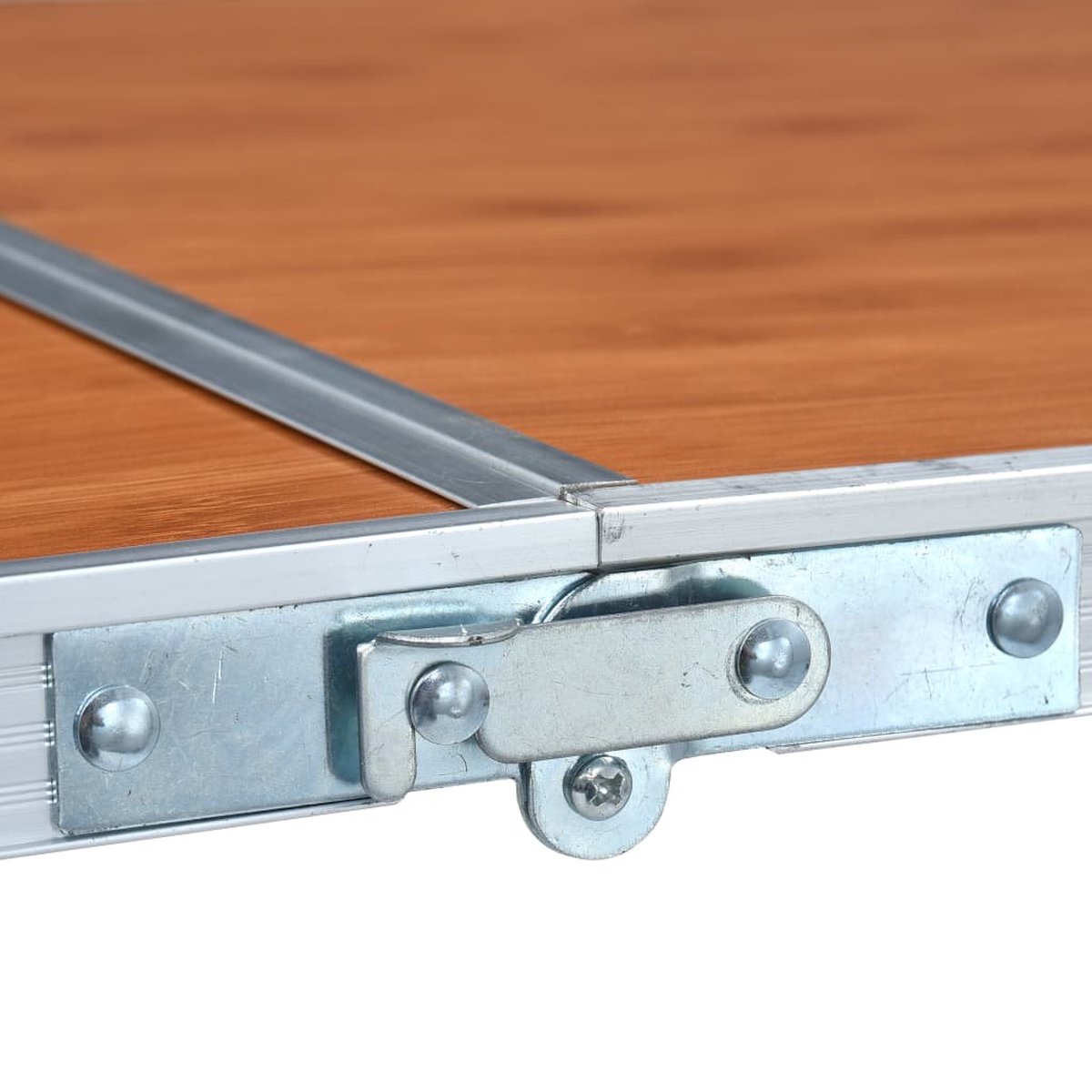 Vidaxl Campingtafel Inklapbaar 240x60 Cm Aluminium - Bruin