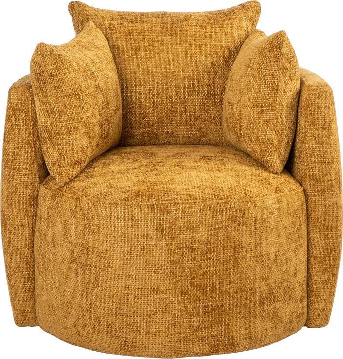 Bronx71 Stoel Babykamer Ruby Chenille Stof Oker - Geel