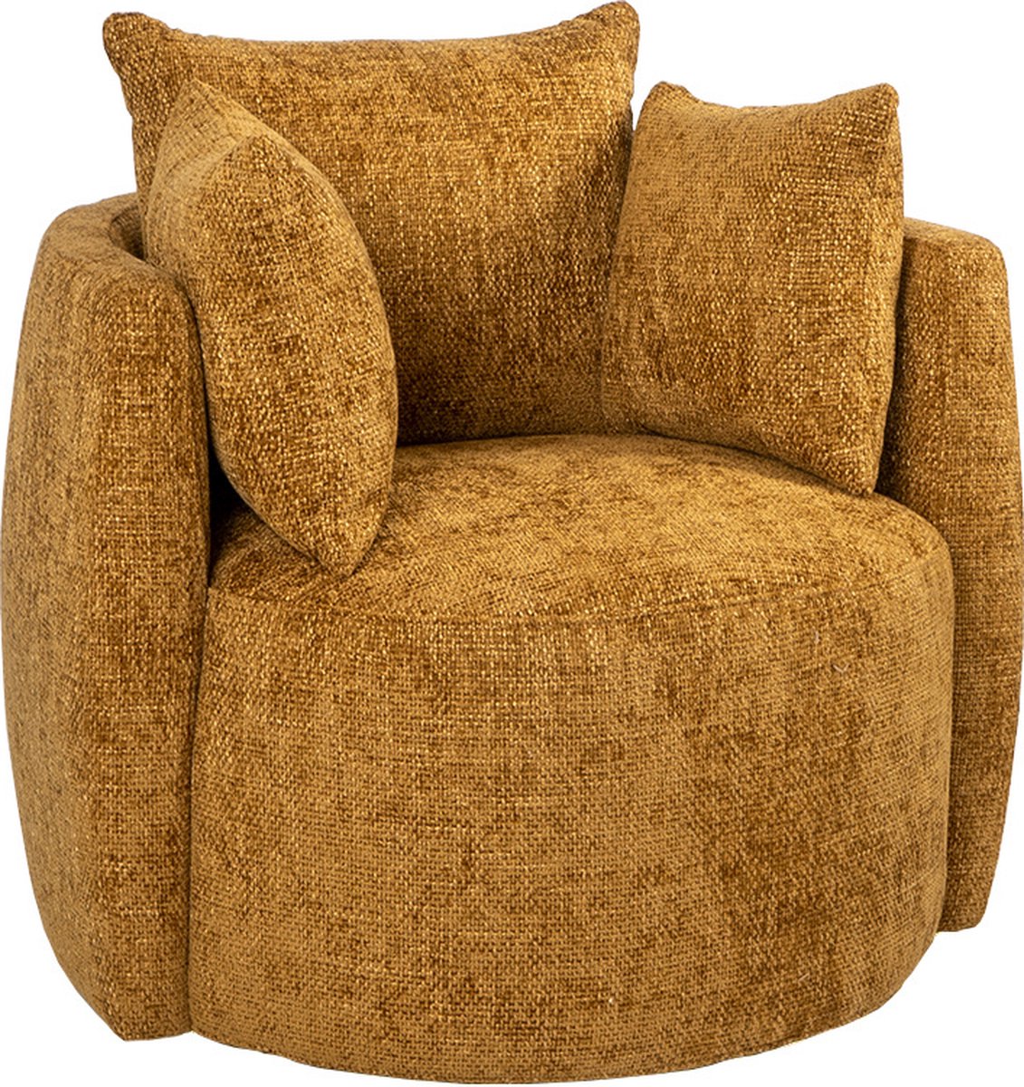 Bronx71 Stoel Babykamer Ruby Chenille Stof Oker - Geel