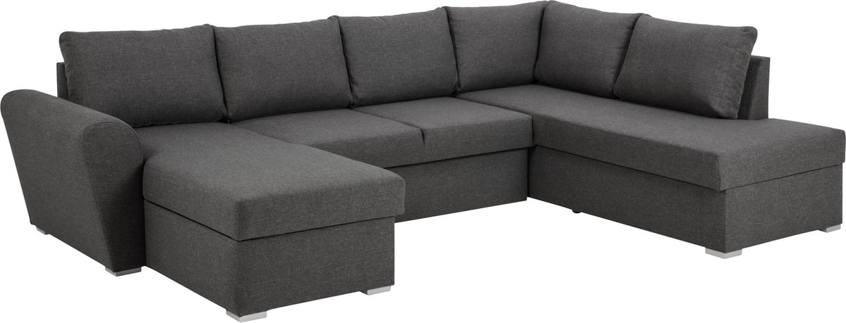 Stefan Slaapbank Met Chaiselongue Links,. - Grijs