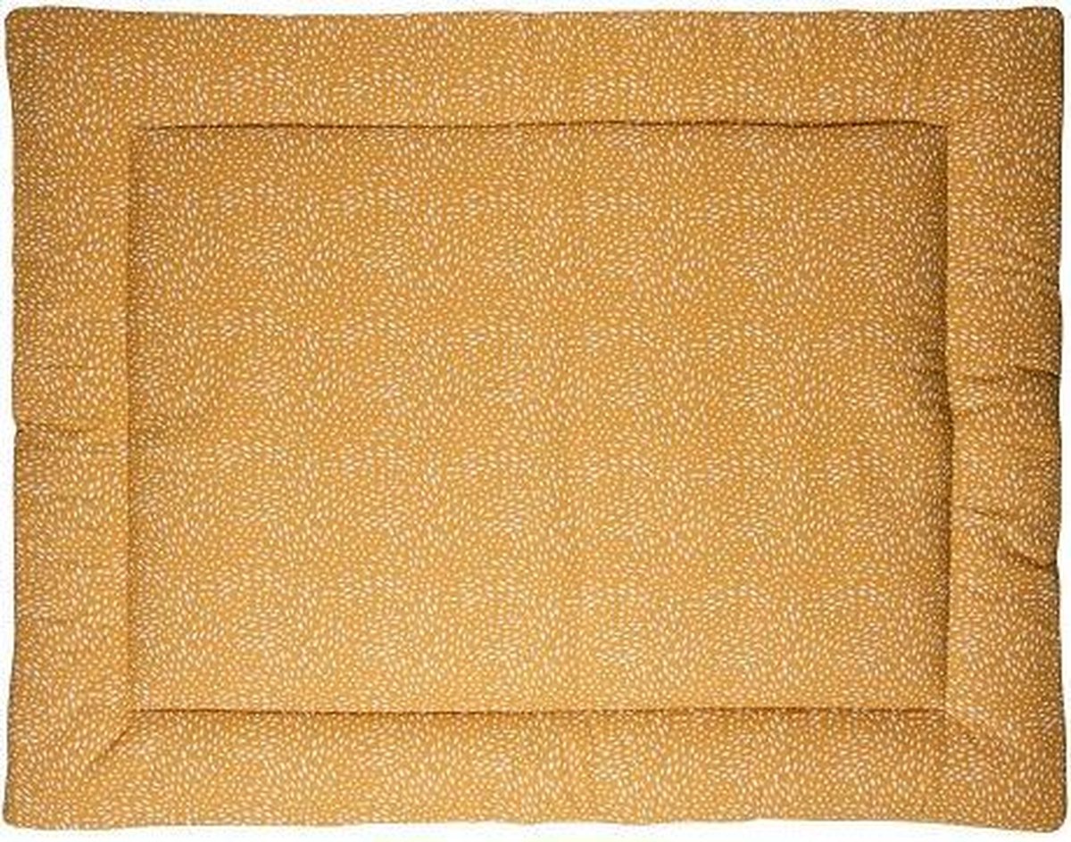 Briljant Baby Boxkleed Minimal Dots 80 X 100 Cm Katoen - - Geel