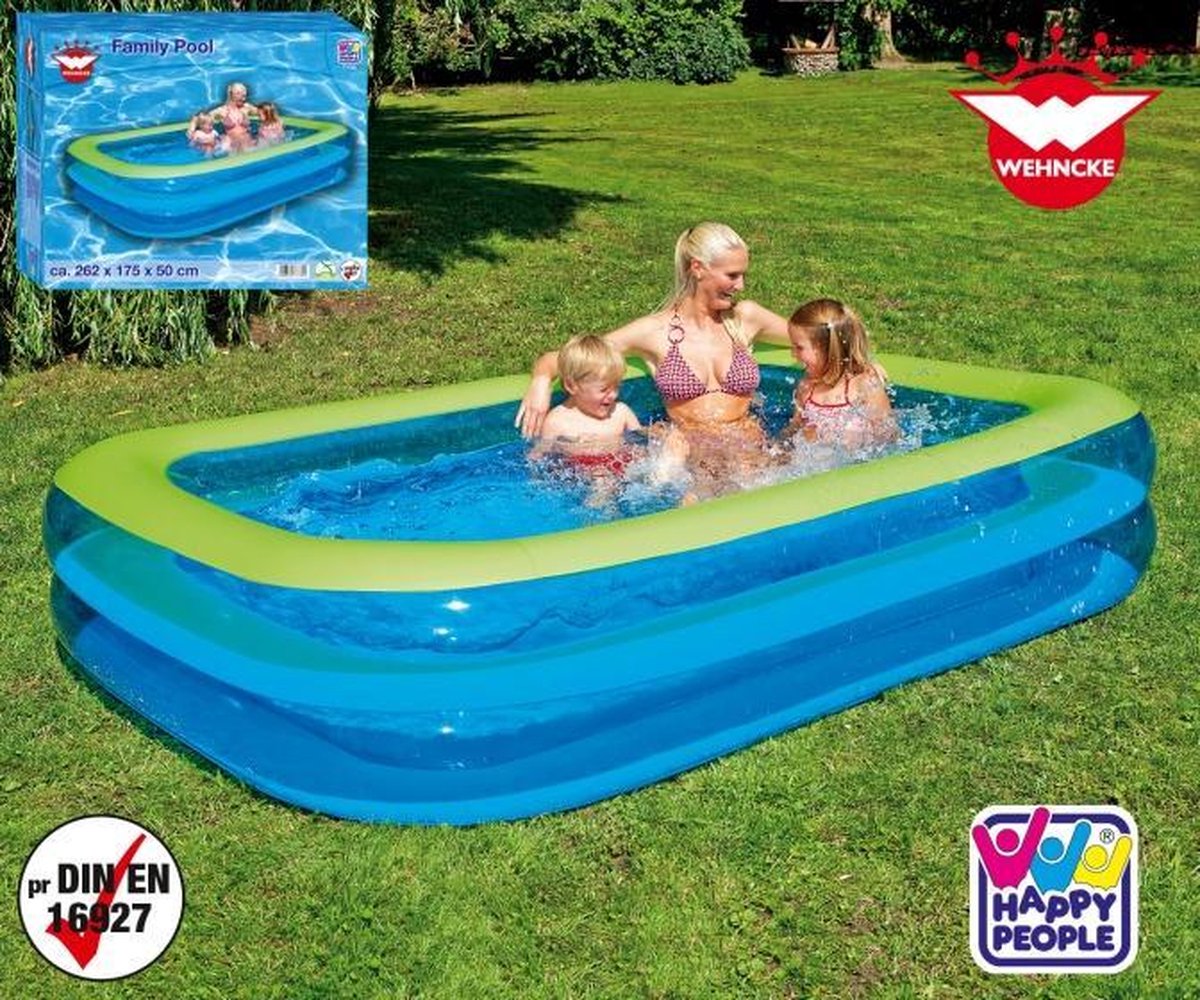 Happy People Opblaaszwembad Wehncke Family-pool 262x175x50 Cm