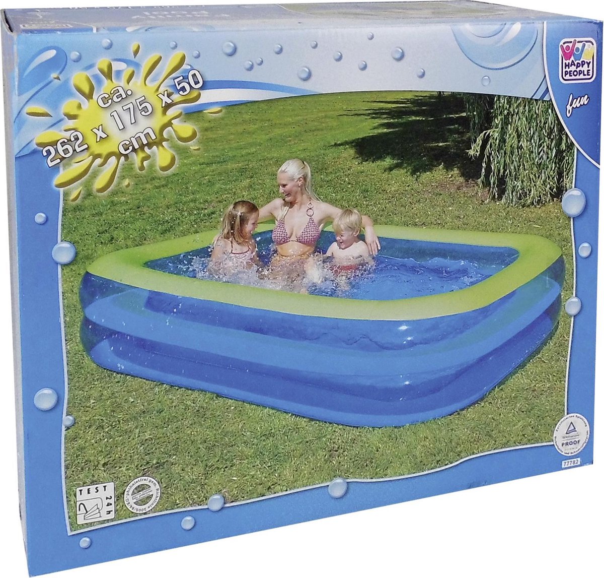 Happy People Opblaaszwembad Wehncke Family-pool 262x175x50 Cm