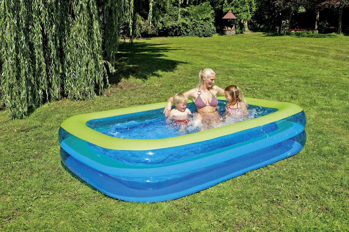 Happy People Opblaaszwembad Wehncke Family-pool 262x175x50 Cm