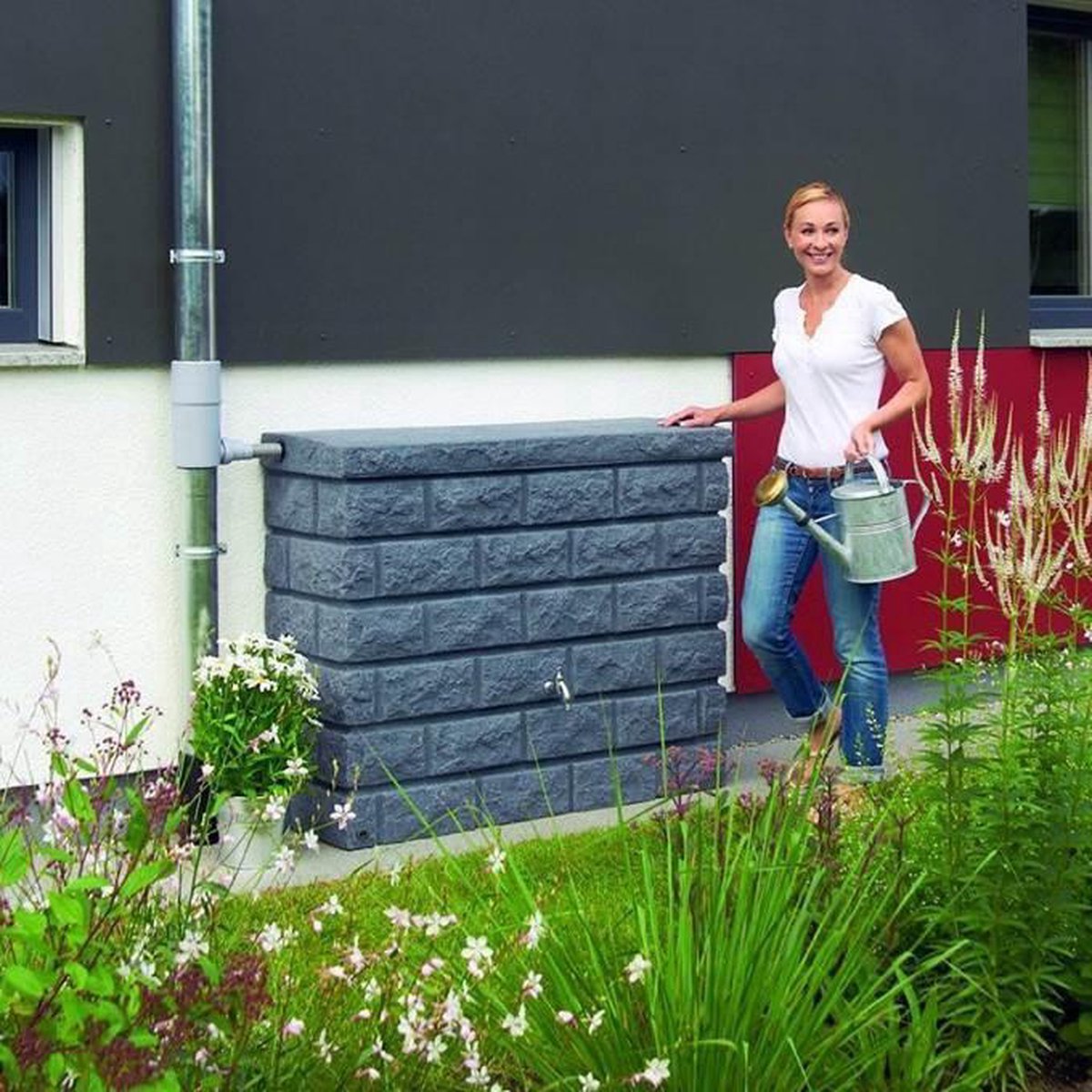 Rocky Muurton 400 Ltr Antraciet - Grijs